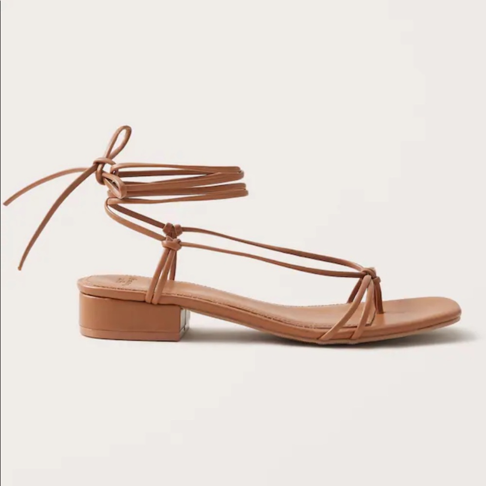 Abercrombie & Fitch strappy block heel sandals